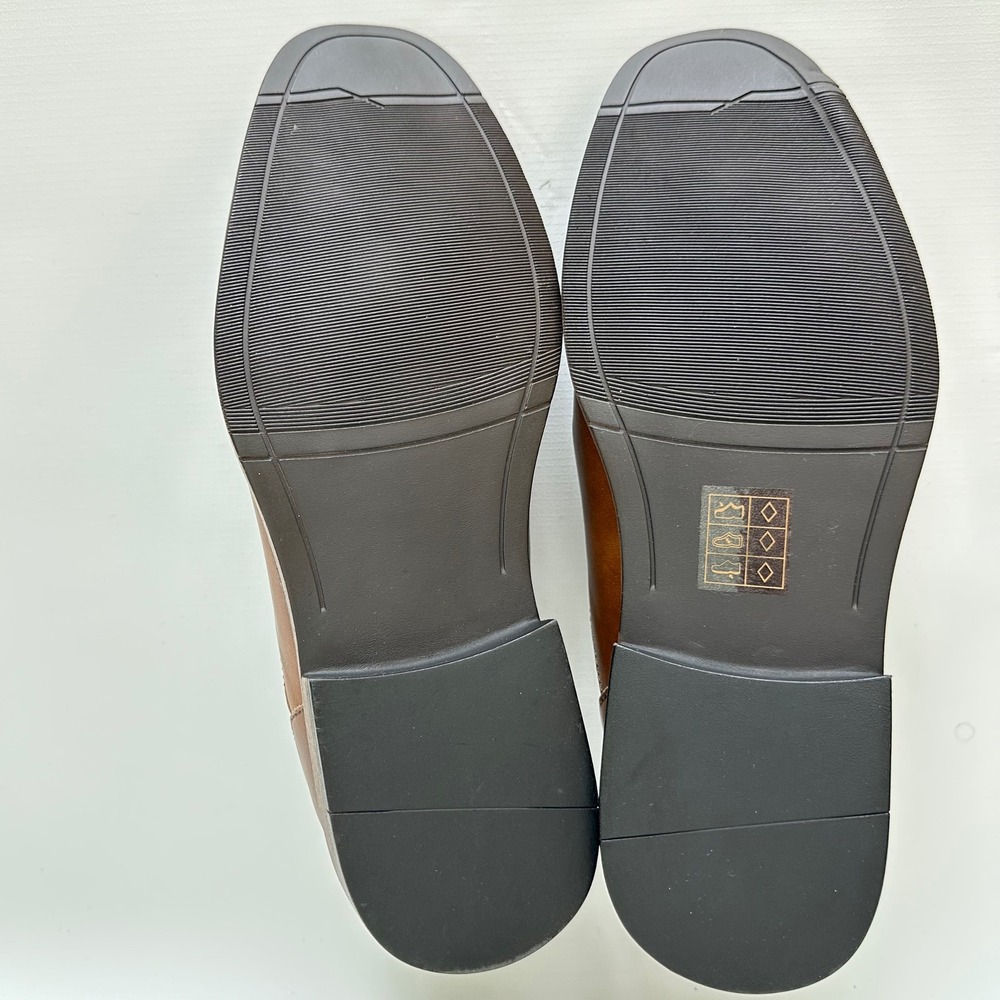 Perry Ellis Portfolio Alen Burnish Dress Shoes Mens Size‎ 9 Brown Lace Up - Picture 8 of 9